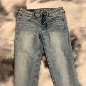 Light wash jeans